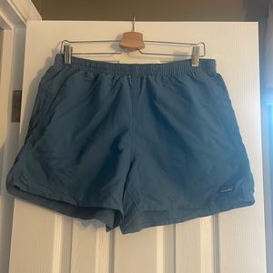 Patagonia Baggies, size L, blue, womens